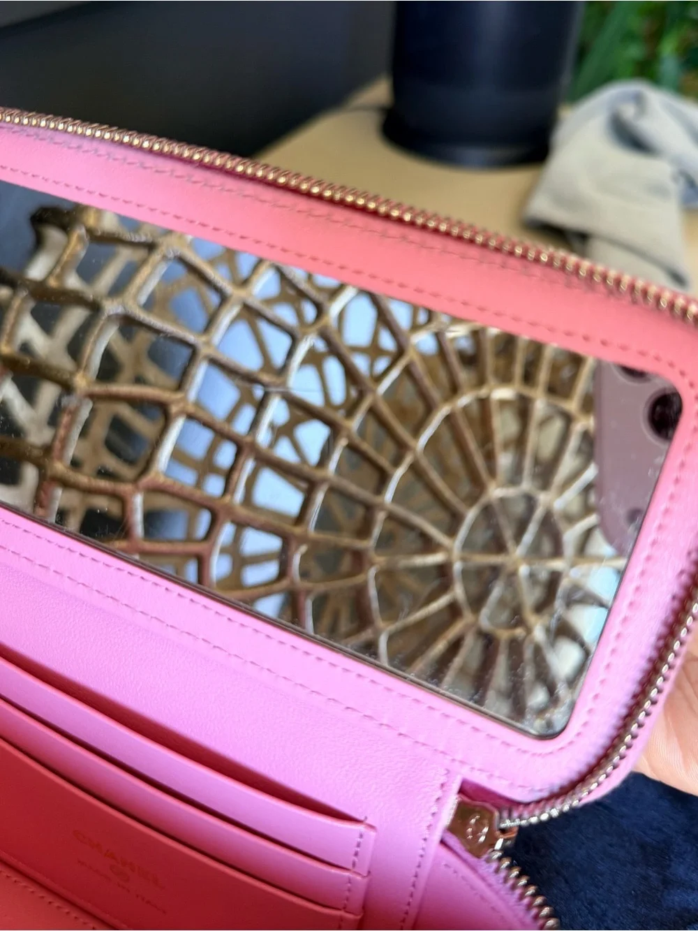 Chanel 22S/22P Pink Quilted Lambskin Vanity on Chain | Microchipped & Authentic - Picture 9 of 12